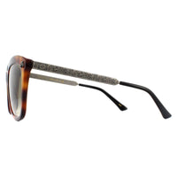 Gucci Sunglasses GG0217S 002 Havana Silver Brown