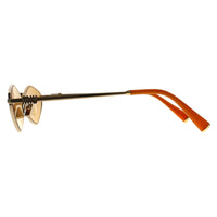 Miu Miu Sunglasses MU 56ZS 5AK40D Gold Light Orange Silver Mirror