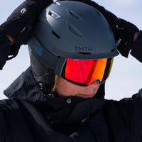 Smith Ski Goggles 4D Mag 0JX OQ Black ChromaPop Photochromic Red Mirror & CP Storm Rose Flash