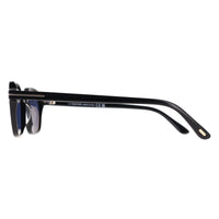 Tom Ford Sunglasses Joey FT1301 01V Shiny Black Dark Blue