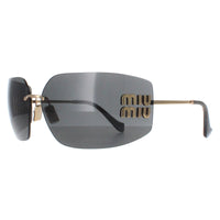 Miu Miu Sunglasses MU54YS 5AK5S0 Gold Dark Grey