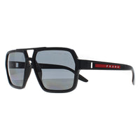 Prada Sport Sunglasses PS01XS 1AB02G Black Dark Grey Polarized
