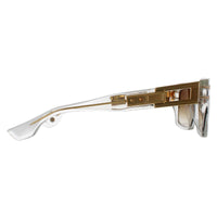 Dita Sunglasses Grandmaster Seven DTS407-A-02 Crystal Clear Yellow Gold Dark Brown to Clear Gradient