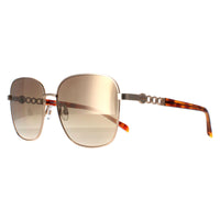 Karen Millen Sunglasses KM7020 410 Shiny Gold Dark Brown Gradient