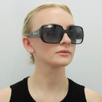 Guess Sunglasses GU7682 01B Shiny Black Smoke Grey Gradient