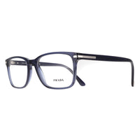Prada Glasses Frames PR14WV 08Q1O1 Blue Crystal Men