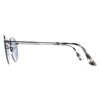 Ray-Ban Sunglasses RB3447 Round Metal 9171R5 Polished Gunmetal Grey Blue