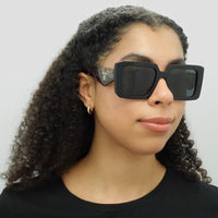 Prada Sunglasses PR23YS 1AB5S0 Black Dark Grey