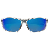 Caterpillar Sunglasses CTS-8020 113P Gloss Clear Crystal Blue Mirror Polarized