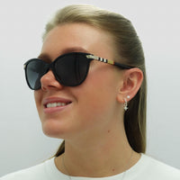 Burberry Sunglasses BE4216 30018G Black With Gold Detailing Grey Gradient