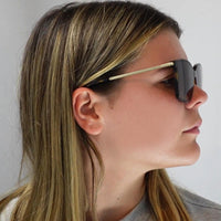 Michael Kors Sunglasses Zermatt 2079U 333273 Shiny Black & Metallic Gold Brown