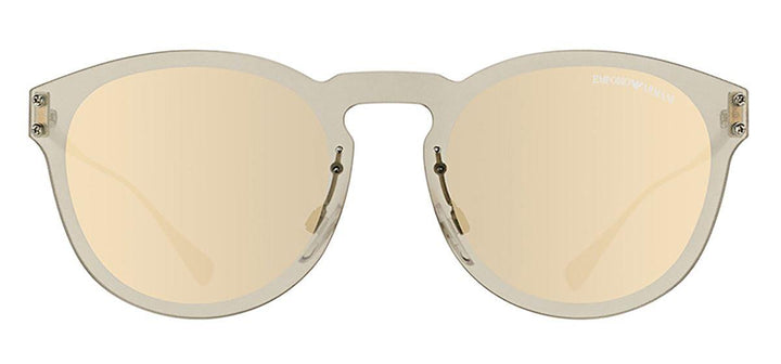 Emporio Armani EA2049 Sunglasses Gunmetal Light Brown Mirror Gold