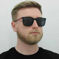 Hugo by Hugo Boss Sunglasses HG 1027/S OIT IR Black Red Grey