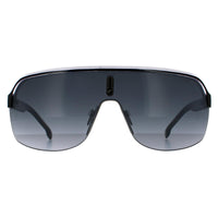 Carrera Sunglasses Topcar 1/N 80S 9O Black White Dark Grey Gradient