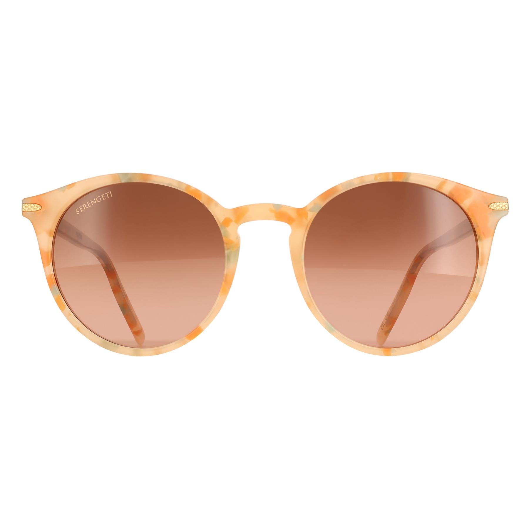 Serengeti Sunglasses Leonora SS028004 Shiny Peach Marble Mineral