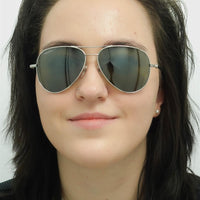 Serengeti Sunglasses Carrara Small SS016001 Shiny Silver Polarized Green 555nm