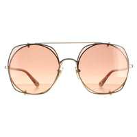 Chloe Sunglasses CH0042S 004 Gold Brown Gradient