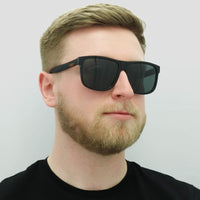 Gucci Sunglasses GG0010S 001 Black Rubber Grey