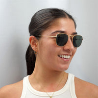 Ray-Ban Sunglasses Frank Legend RB3857 919631 Gold Green G-15
