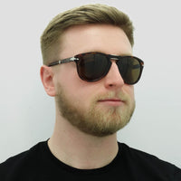 Persol Sunglasses PO0714 24/57 Havana Brown Polarized Folding 54mm