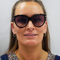 Tom Ford Sunglasses 0518 Livia 52Z Dark Havana Gradient Mirror Violet