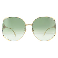 Gucci Sunglasses GG0225S 003 Gold Green Gradient