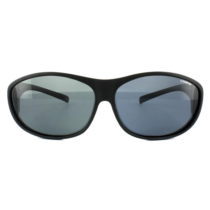 Polaroid Suncovers Fitover Sunglasses 9005/S DL5 Y2 Matte Black Grey Polarized