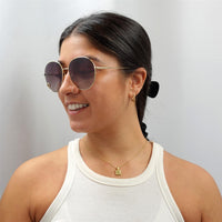 Chloe Sunglasses CH0027S 001 Gold Brown Gradient