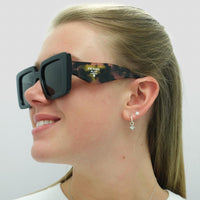 Prada Sunglasses PR23YS 1AB5S0 Black Dark Grey