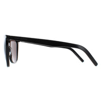 Saint Laurent Sunglasses SL 526 001 Shiny Black Solid Grey