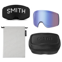 Smith Ski Goggles 4D Mag 3P2 4B Royal Navy ChromaPop Everyday Blue Mirror & CP Storm Blue Sensor Mirror