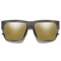 Smith Sunglasses Lineup 2W8 QE Matte Grey Horn ChromaPop Bronze Brown Mirror