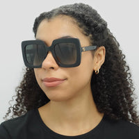 Gucci Sunglasses GG0328S 001 Black Grey Gradient