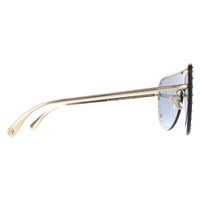 Versace Sunglasses VE2230B 125280 Pale Gold Dark Blue