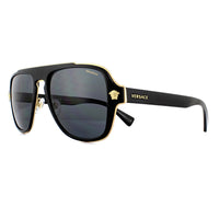 Versace Sunglasses VE2199 100281 Black Grey Polarized