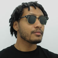 Ray-Ban Sunglasses Clubmaster 3016 W0365 Black Green G-15 Large 51mm