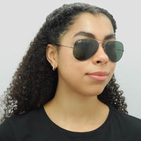 Ray-Ban Sunglasses Aviator 3025 W0879 Gunmetal Green