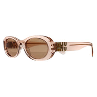 Miu Miu Sunglasses MU06ZS 13T1P1 Noisette Transparent Pink Brown