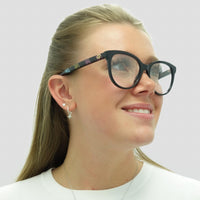 Gucci Glasses Frames GG0329O 004 Black and Multicolour Glitter Women