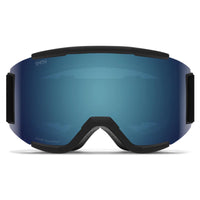 Smith Ski Goggles Squad 2QJ 4K Black ChromaPop Sun Blue Mirror & Yellow