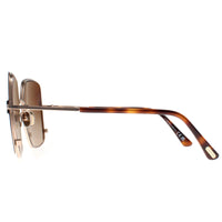 Tom Ford Sunglasses Raphaela FT1006 48F Shiny Dark Brown Brown Gradient