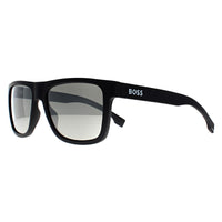 Hugo Boss Sunglasses BOSS 1647/S 003 T4 Matte Black Silver Mirror