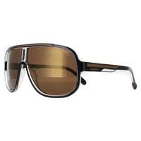 Carrera Sunglasses 1058/S 2M2 YL Black Gold Gold High Contrast Polarized Antireflex