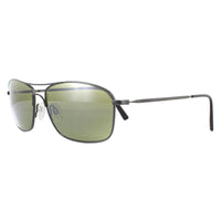 Serengeti Sunglasses Corleone 8565 Shiny Dark Gunmetal Mineral Polarized 555nm Green