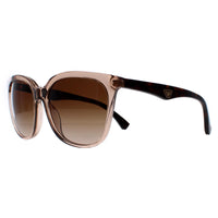 Emporio Armani Sunglasses EA4157 585013 Shiny Transparent Tundra Brown Gradient