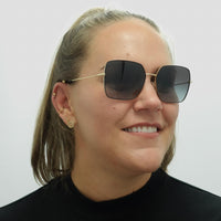 Dolce & Gabbana Sunglasses DG2242 13348G Black Gold Black Grey Gradient