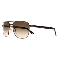 Police Sunglasses SPL890M Origins 3 08ES Grey Gold With Havana Parts Brown Gradient