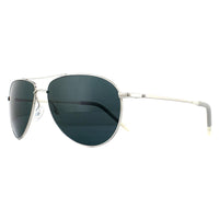 Oliver Peoples Sunglasses Benedict 1002 50363R Silver Blue Polarized