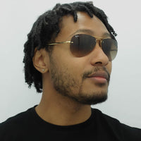 Rayban Sunglasses 3449 Gold Brown Gradient 001/13 59mm