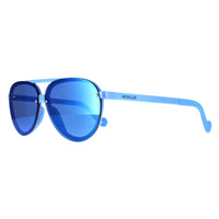 Moncler Sunglasses ML0063 90C Light Blue Blue Mirror